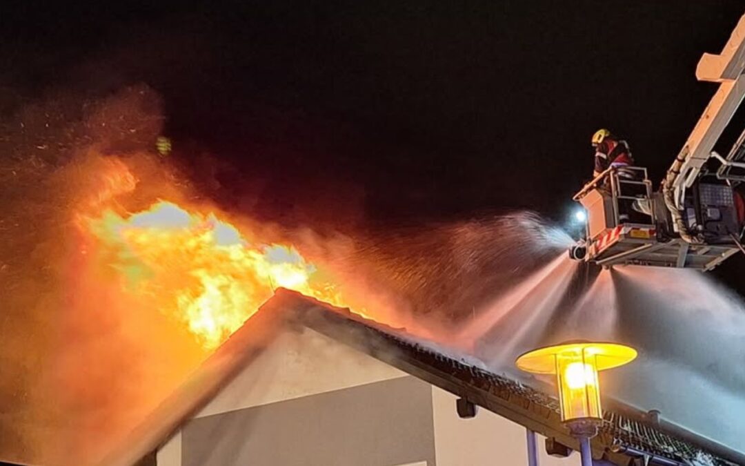 Gebäudebrand in Rust